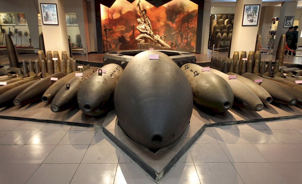 Museum of Infantry displays various types of bombs, mines, naval mines, and grenades from the War against America